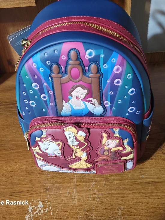 Loungefly Uk disney Store Exclusive Beauty And The Beast Mini Backpack.