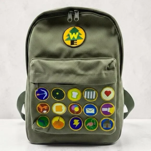 Disney Pixar Up Wilderness‎ Explorer Canvas Slouch SM Backpack Soft 13” Patches