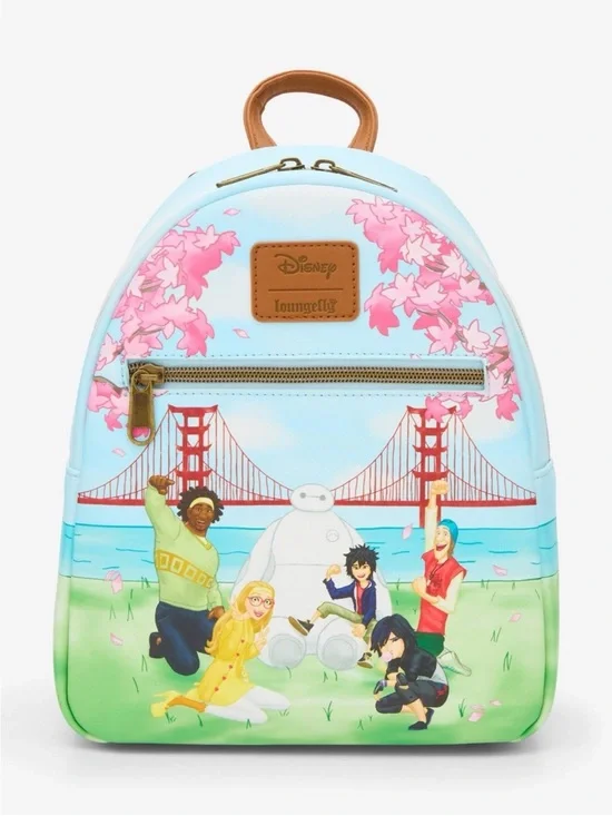 DISNEY LOUNGEFLY Big Hero 6 Group View Mini Backpack NEW