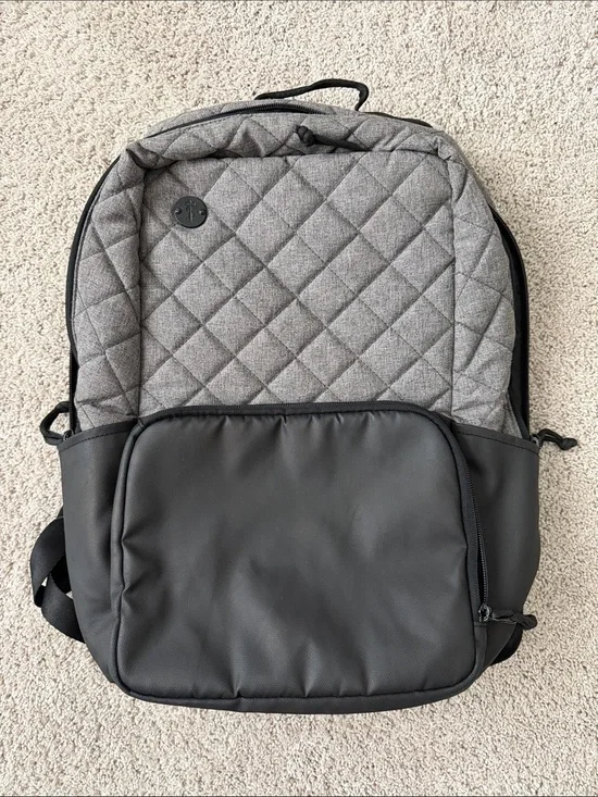 Unisex Laptop Backpack - Quilted, Padded