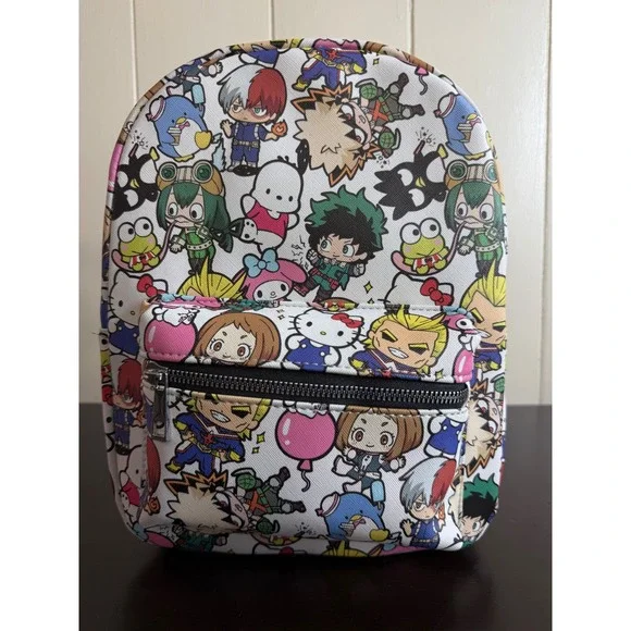 My Hero Academia x Sanrio Mini‎ Backpack Women's Hello Kitty and Friends AOP NWT