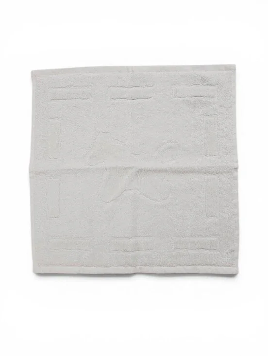 Hermès Cabribole Carre Dada Baby Terry Wash Cloth In White