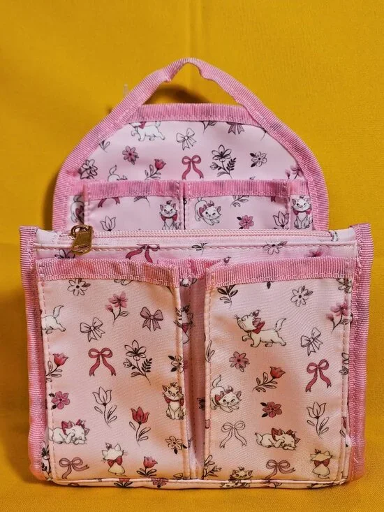 Disney the Aristocats Marie Pink Bow Cat Mini Backpack Organizer Insert NEW