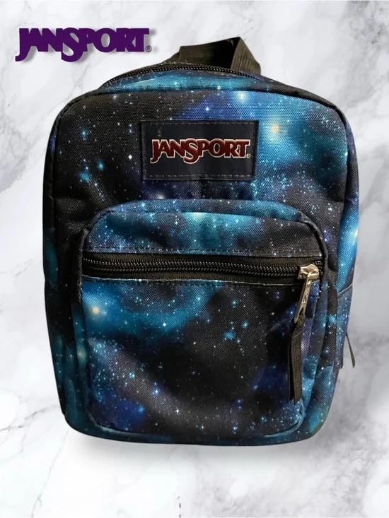 JanSport Big Break Insulated Lunch Bag - Cyberspace Galaxy Cosmic Print