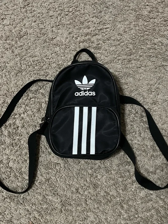 Women's Adidas Originals Santiago Mini Backpack / Black White