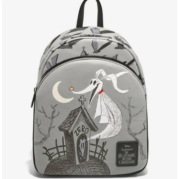 Loungefly Zero NBC mini backpack glow in the dark little pumpkin