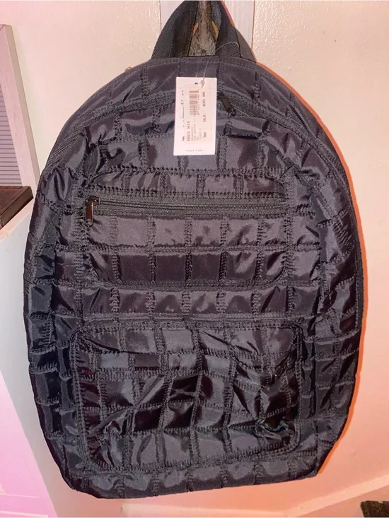 RVCA Black Quilted Backpack