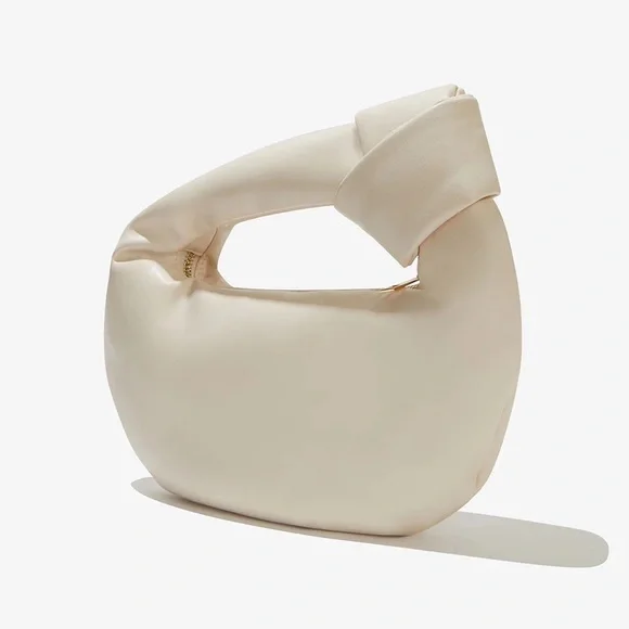 Melie Bianco Alexandra Cream Vegan Top Handle Bag