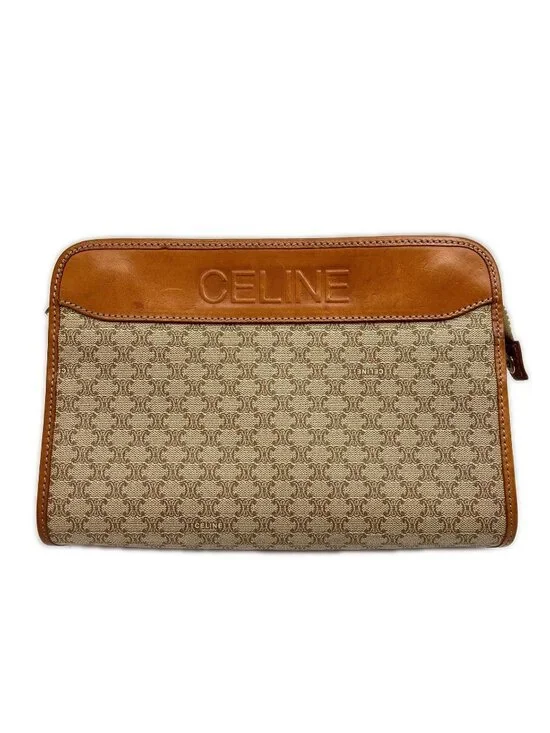 Celine Clutch Macadam Beige