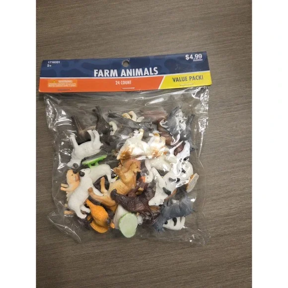 NWT Miniature Farm Animal Trinkets‎ - Lot Of 24