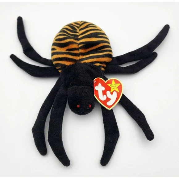TY Beanie Baby - SPINNER the Spider (5 inch)‎ NWT