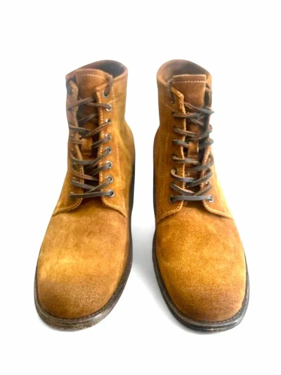 Frye Genuine Suede Tan Lace-up Boots Size US Men’s 10 (NEW no Box)