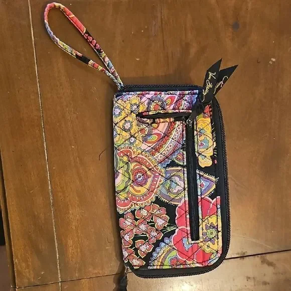 Vera Bradley Floral Pattern Wristlet