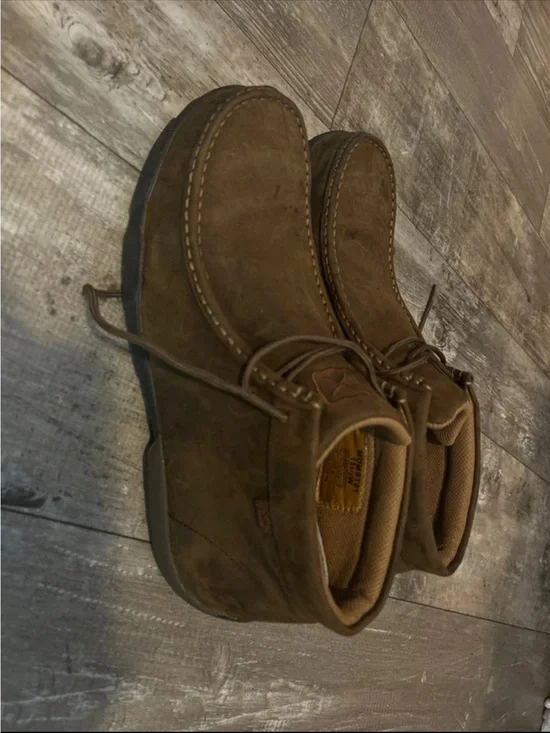 Men's Brown Suede Casual Lace-Up Boots