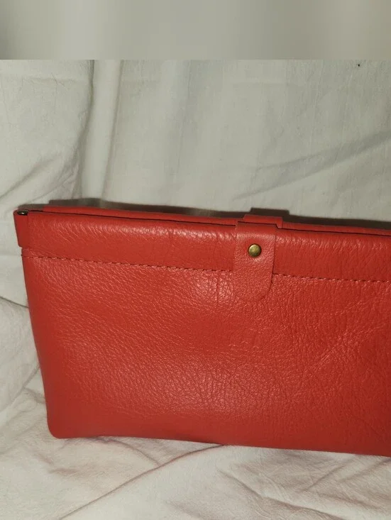 PLG Famed Framed Pouch In Poppy Red