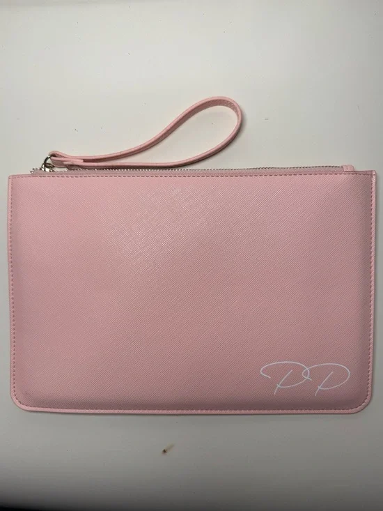 Pink Wristlet Pouch - Sleek Everyday Clutch