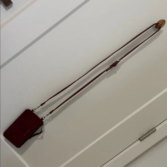 Bandolier Burgundy Slim Zipper Pouch + Strap