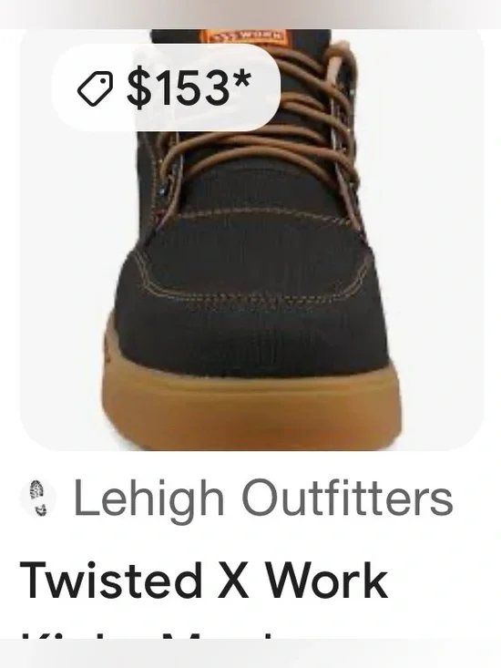 Twisted X Men's Black and Tan Work Boot