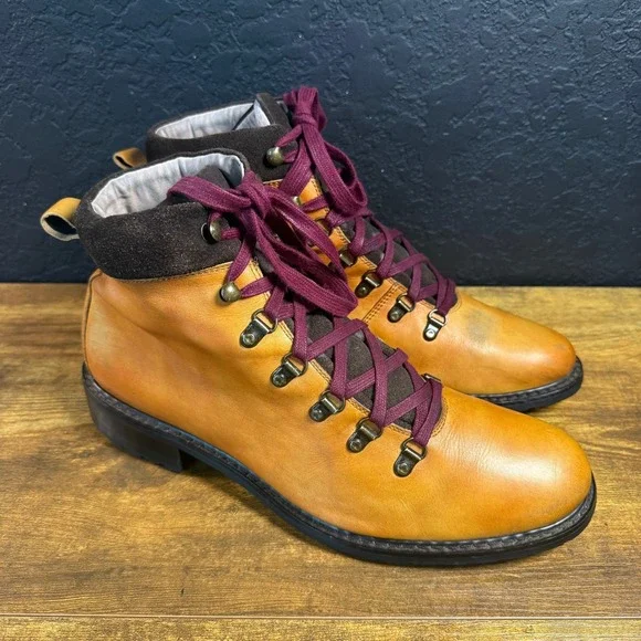 Rush by Gordon Rush Chester 104541 Tan Leather Hiking Boots‎ Mens 11
