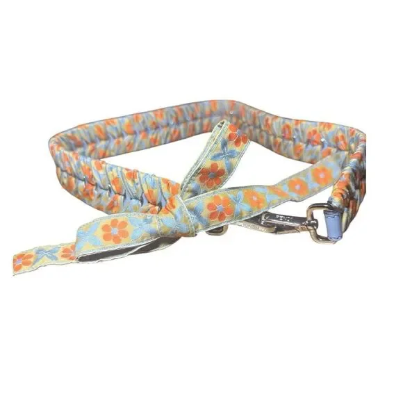Fendi 8AV077 Mini Blue & Orange Floral “Strap You” Mini Handbag Strap NWOT Auth