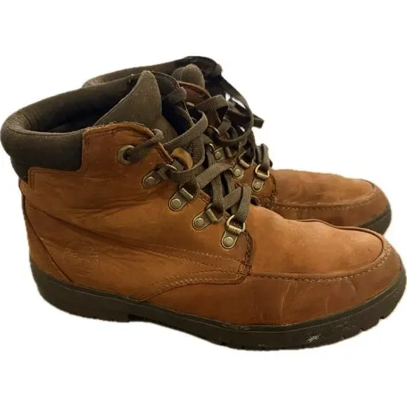 Timberland Brown Leather Lace-Up Boots