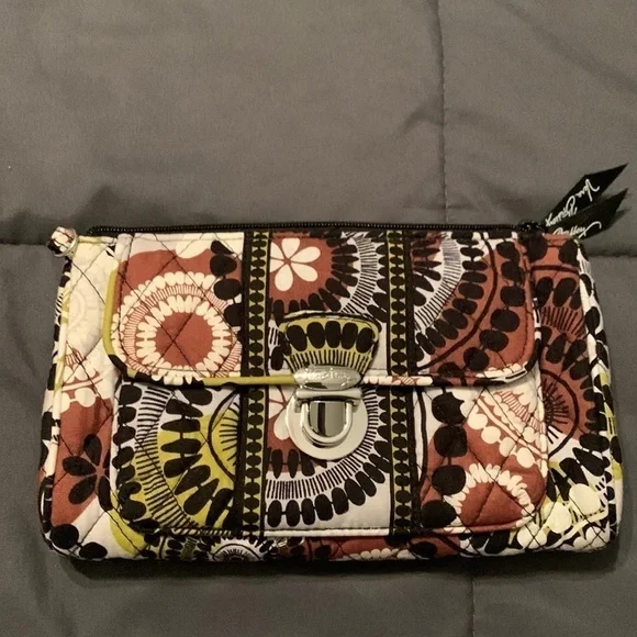 VERA Bradley Cocoa Moss Clutch