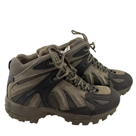 Bates Tactical Hiking Boots Mens 11.5‎ Brown Fair Leather Mesh E02411 AS/IS N/R