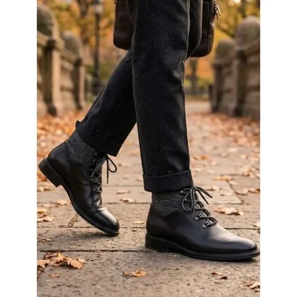 Giovanni Mens Boot Sz 8 Black