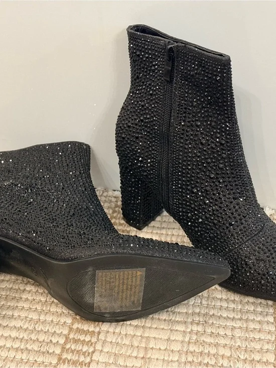 Men's Black Sparkle Dress Shoes - Stylish Formal Slip-On