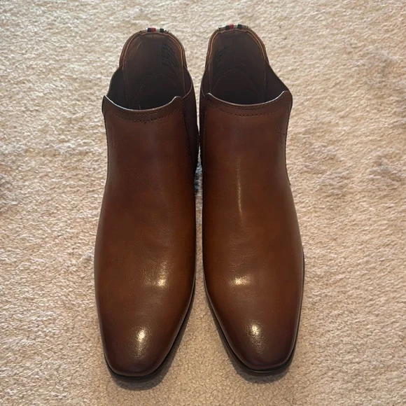 Tommy Hilfiger Brown Leather Chelsea Boots