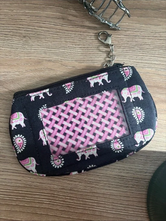 Vera Bradley Pink Elephant Pattern Phone Accessory Pouch