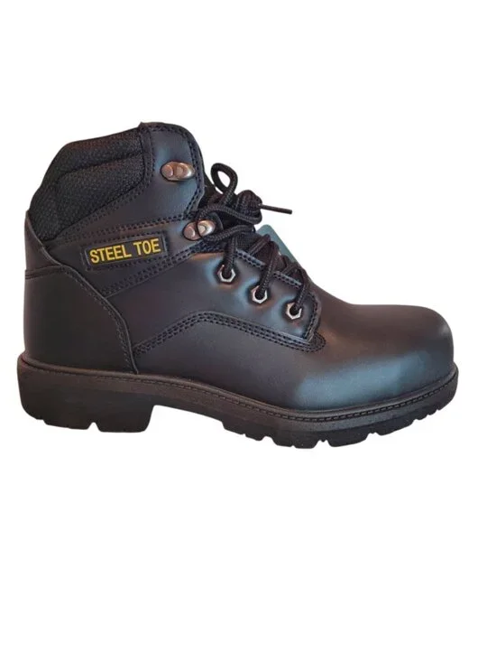 NEW Brahma Men's GUS 2.0 Wide Width Steel Toe Work Boots in Black