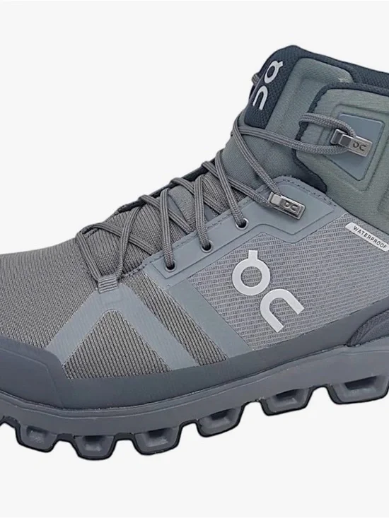 On Running Men’s Waterproof Mid-Top Boots — Grey
