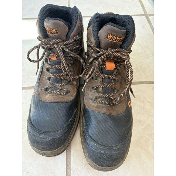 Wolverine Men's Overpass Composite Toe Waterproof Work Boots, Brown, 11 EW
