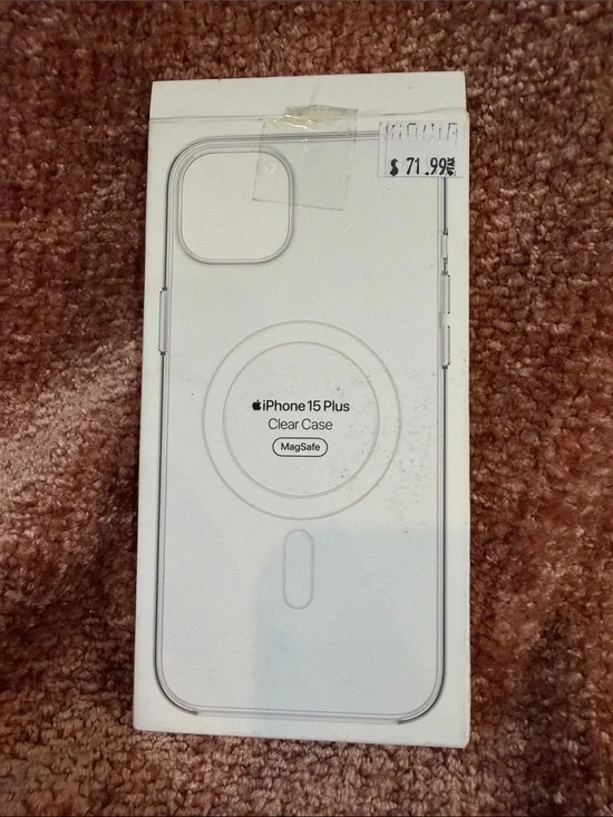 Apple Clear MagSafe iPhone 15 Plus Case Open Box