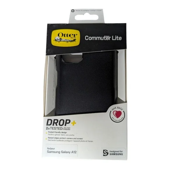 Y4. Otterbox Commuter‎ Lite Series Case For Samsung Galaxy A12 Only - Black