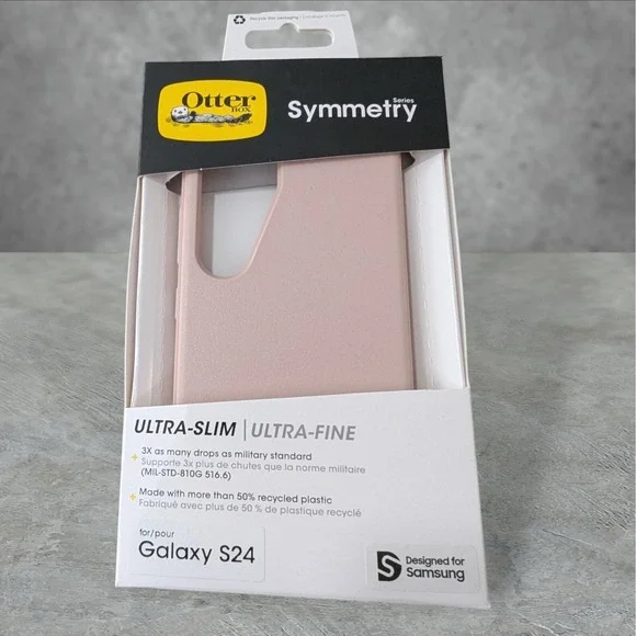 Y2. OtterBox‎ Samsung Galaxy S24 Symmetry Series Case - Ultra Fine (Pink) New