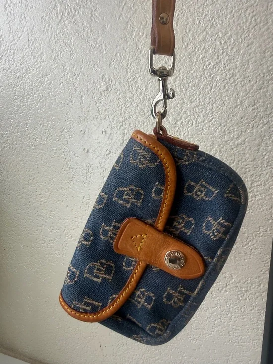 Denim Dooney & Bourke Wristlet