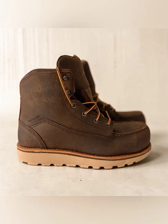 Red Wing Shoes 2440 Brown Waterproof EH Work Boots Men's 10D Medium Width