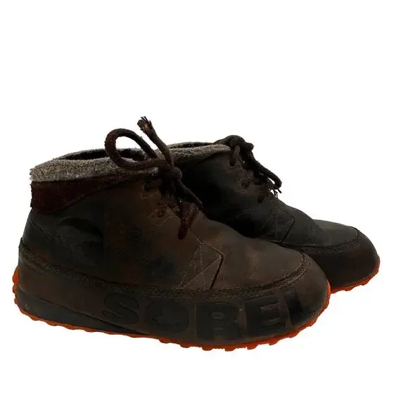 Sorel Men's Brown Leather Fairbanks Drift Shoes Size 8.5