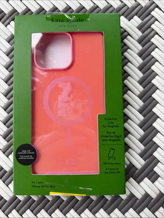 kate spade Coral Pink MagSafe iPhone 14 Pro Max Case