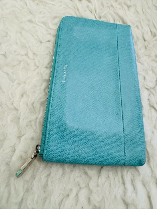 Tiffany & Co. Robin's-egg Blue Zip Wallet
