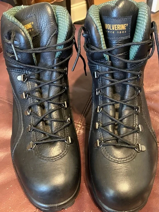 Wolverine Durashock Men’s 9.5 Work Boots Black Steel Toe