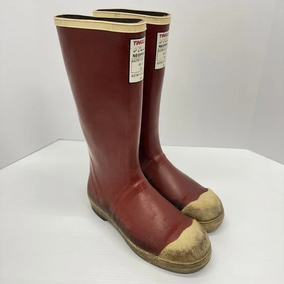 Tingley Pylon Neoprene Steel Toe Boots 16 Inch Industrial Work Men's Size 10 Red
