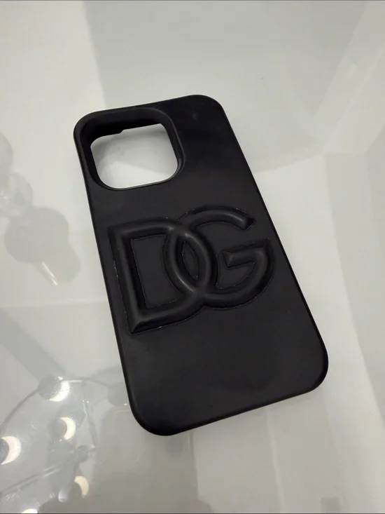 D&G gomma Black Silicone iPhone 14 pro