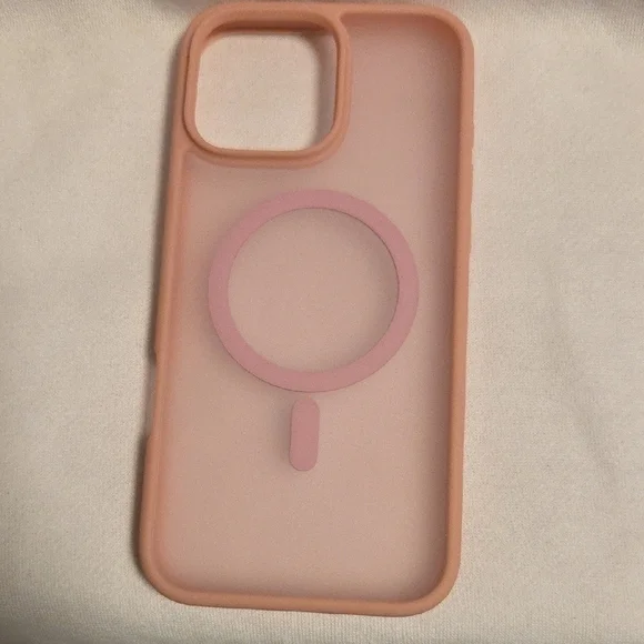 Sleek Pink MagSafe-Compatible iPhone Case