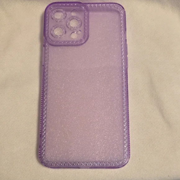 Purple Matte iPhone Case with Textured Border