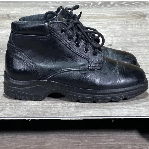 Thorogood Soft Streets Chukka Boots Men Premium Black Leather USA Made‎ Postal