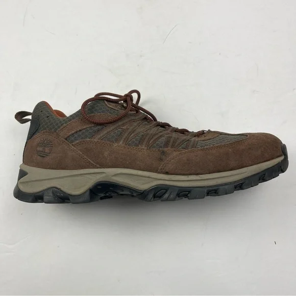 Timberland Men's Size 11.5 Mt. Maddsen Lite Low A1PV5 Brown Suede Hiking Sneaker