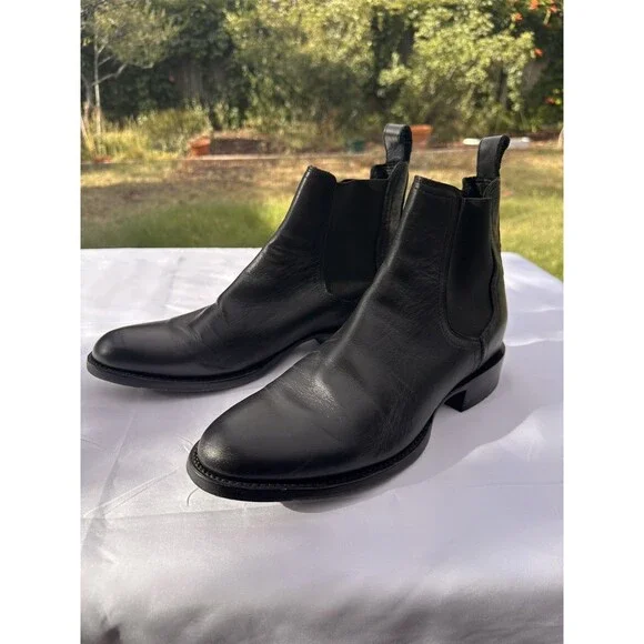 8 M Cody James 1978 Line Men'S Franklin Chelsea Ankle Boot Black Leather